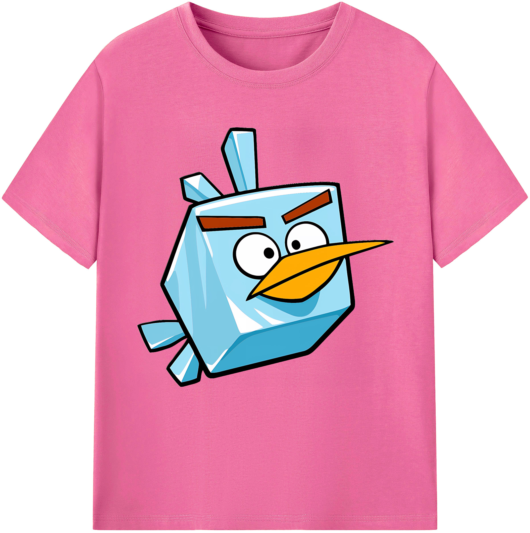 （画像用） Angry Birds アングリーバード レディースカジュアルプリントTシャツ（綿100％）